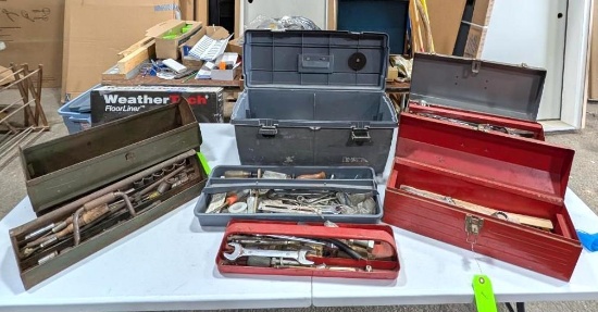 (4) Tool Boxes W/ Contents