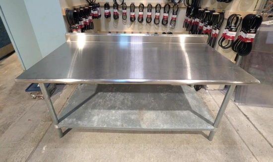 Advance Tabco Stainless Steel Table w/ Backsplash