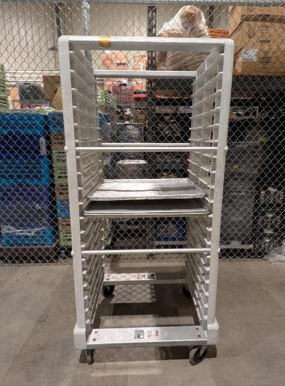 Rolling Side Load 18 Tier Sheet Pan Rack