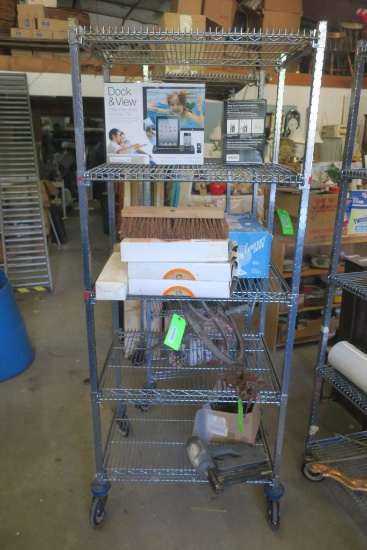 4 Shelf Rolling Cart
