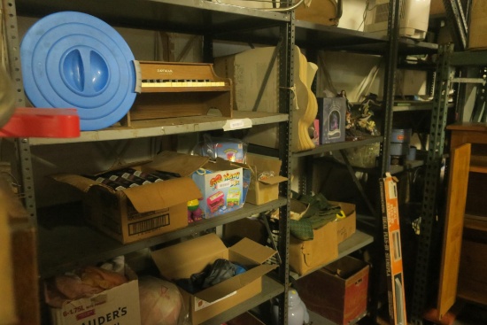 Contents of (5) Metal Shelves