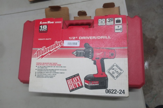 18 Volt Milwaukee 1/2" Cordless Drill Driver