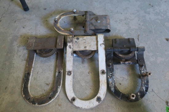 (4) Big 4" Antique Door Rollers