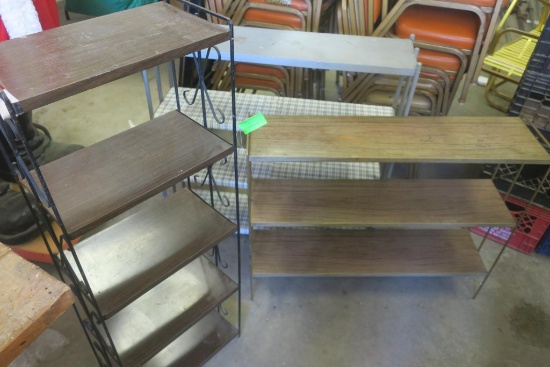 (3) Metal Shelving Units