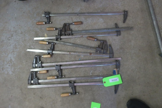 (9) Metal Wood Working Clamps