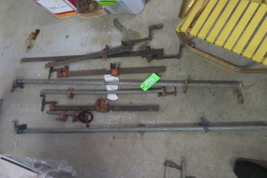(8) Large Wood Working Bar Clampls