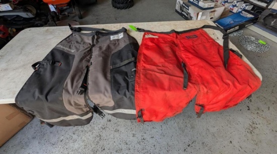 (2) Husqvarna & Elvex Chainsaw Chaps