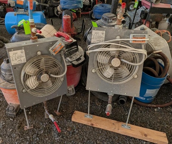 (2) Sterling Steam/Hot Water Unit Heaters