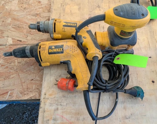 Assorted DeWalt Corded Tools