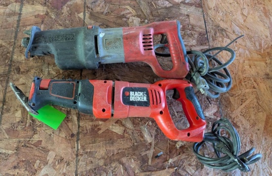 (2) Corded Reciprocating Saws