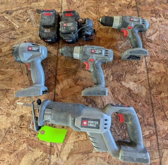 Porter Cable Cordless Tool Lot