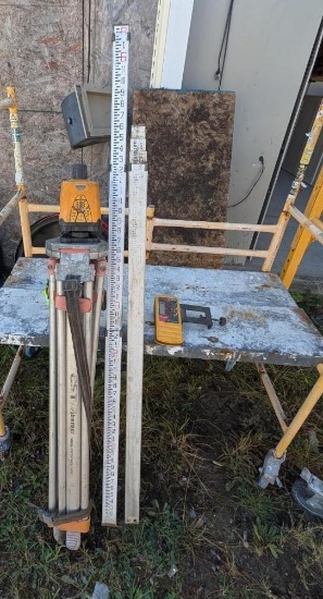 Lasermark Laser Level W/ Tripod & Story Poles