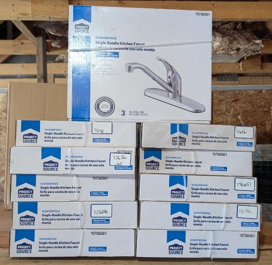 (11) Project Source Single Handle Kitchen Faucets