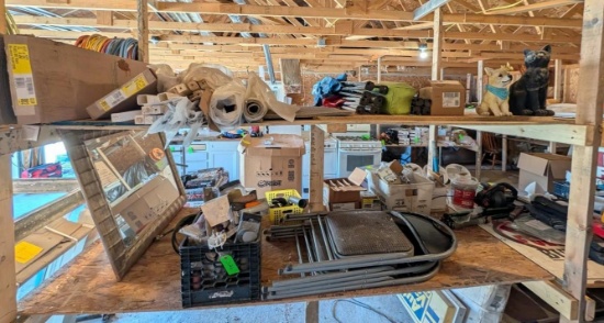 Contents of Wood Shelves