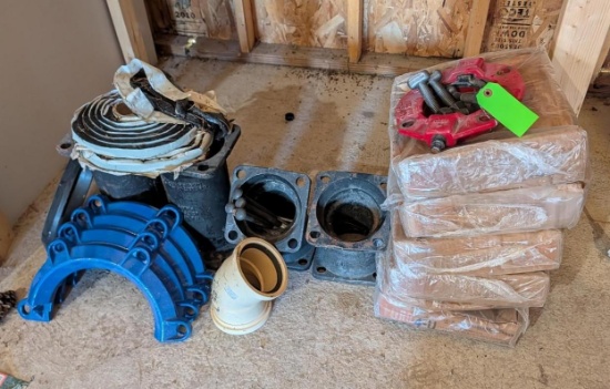 Assorted Cast Iron Fittings, Couplings and Ect