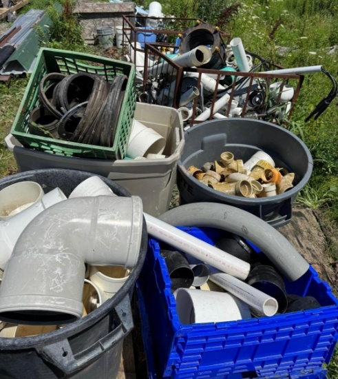 Large lot of PVC Pipe and Fittings