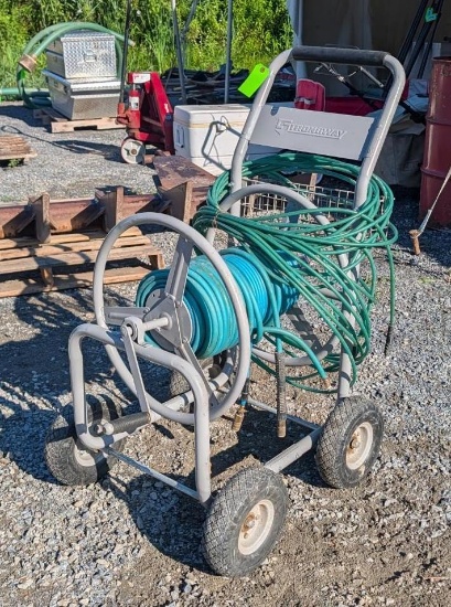Strongway Hose Reel Cart w/ Assorted Hose