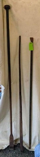 (3) Metal Pry Bars