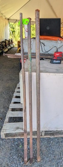 (3) Metal Pry Bars