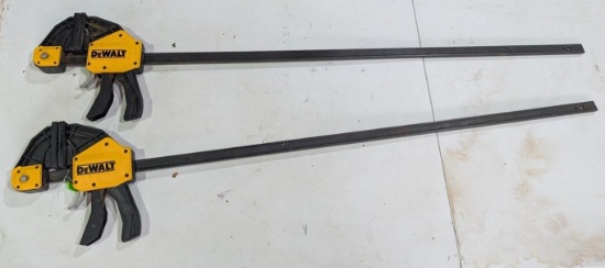 (2) DeWalt 46" Bar Clamps