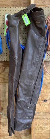 Leather Indian Motorcycle Chaps