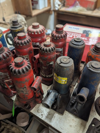 (14) Hydraulic Bottle Jacks for Parts or Repair