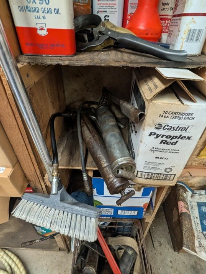 Contents of Wood Shelf