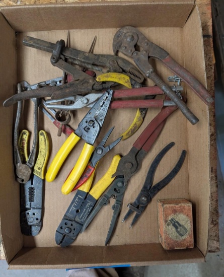 Assorted Wire Strippers, Pliers and Etc.