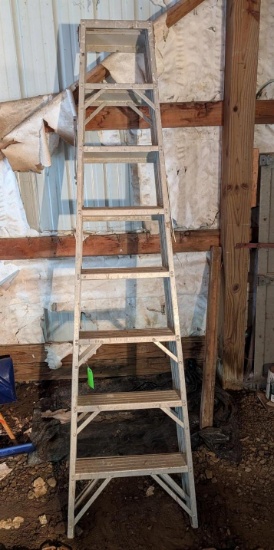 8' Aluminum Double-Sided Step Ladder