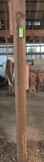 14' x 1/4" Chain w/ (1) Slip Hook, (1) Grab Hook