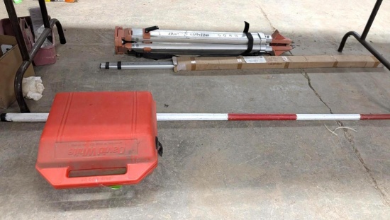 David White Transit w/Story Pole and Tripod