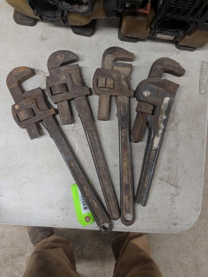 (4) Pipe Wrenches