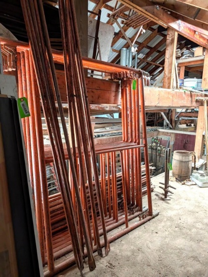 (10) 5" Pipe Staging Uprights and Cross Pieces