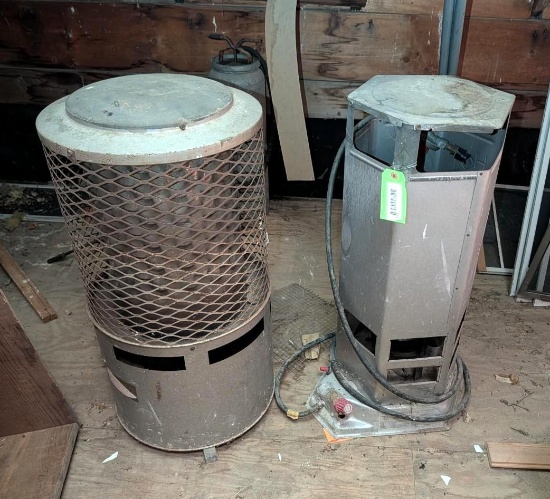 (2) Propane Top Hat Heaters