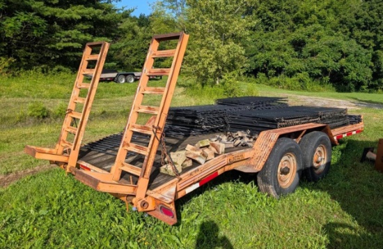2003 Hudson Tandem Axle 6 Ton Flatbed Trailer