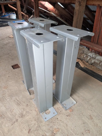 (4) Steel Table Bases