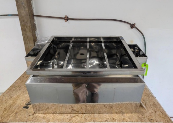 Leader Evaporator Patriot 2' X 2' Four Section Welded Stainless Steel Syrup Pan