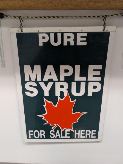 Pure Maple Syrup For Sale Sign