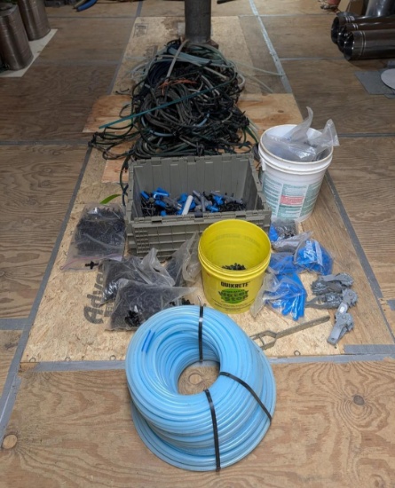 Large Lot of Sap Tube and Fittings