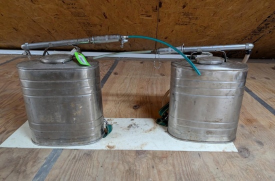 (2) Indian Pump Stainless Steel Back Pack Sprayers