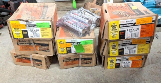 (8) Boxes Paslode Nails
