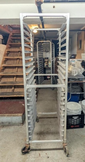 Rolling Aluminium Sheet Pan Rack