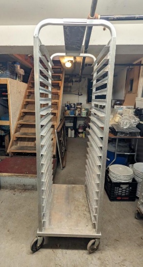 Rolling Aluminium Sheet Pan Rack