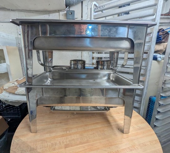 (2) Stainless Steel Full Size Chafing Dishes