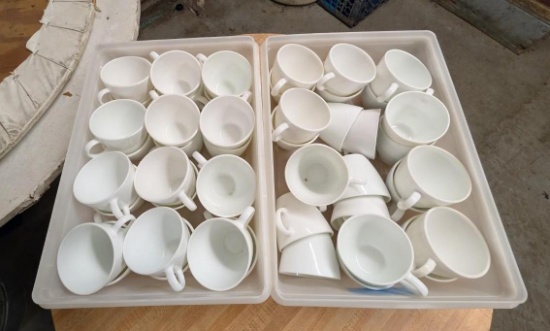 (46+/-) Corning Coffee Cups w/ Handles