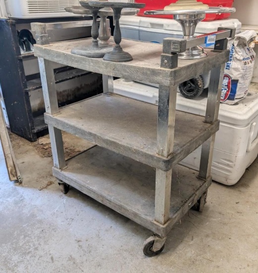 Vollrath 3-Tier Rolling Poly Kitchen Cart