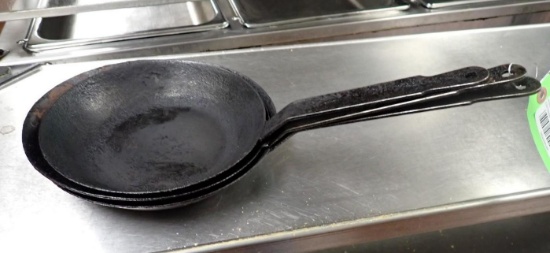 (3) 8.5" dia. Carbon Steel Skillets