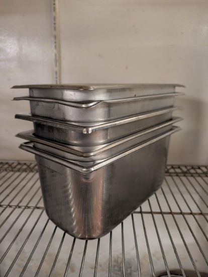 (5) 1/3 x 6" Stainless Steel Insets