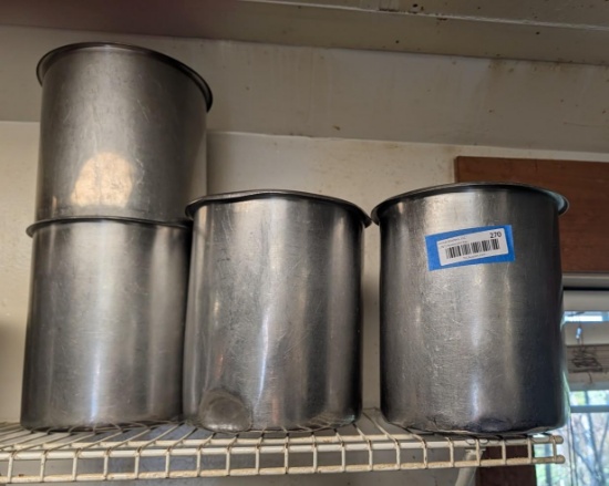 (4) Stainless Steel 9" dia. Round Insets