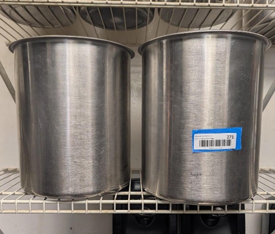 (2) stainless Steel 10" dia. Round Insets